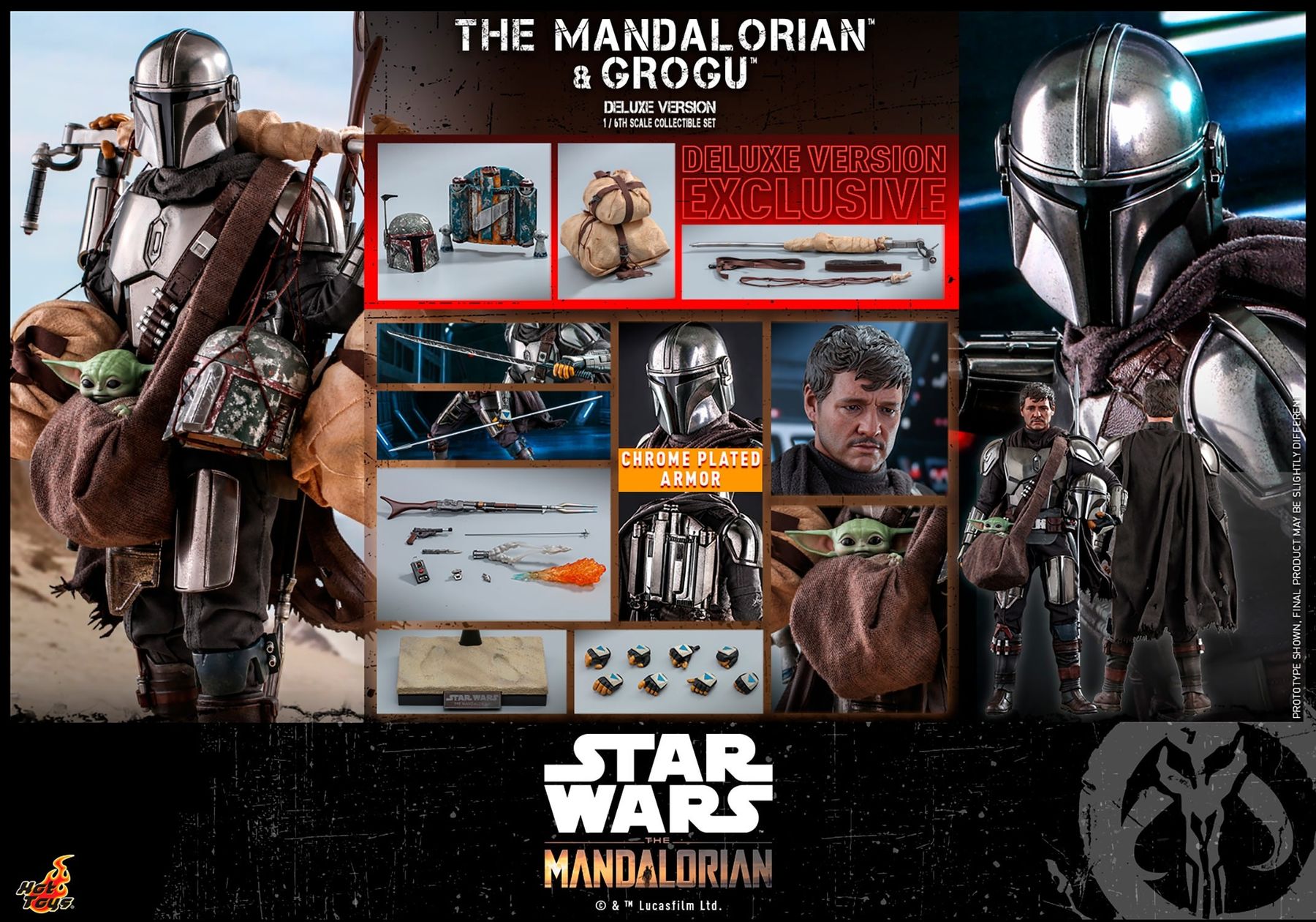 Hot Toys Statuette: Mandalorian und Grogu Hot Toys – Nuovo e nell'imballaggio originale da Embrach venduto da RandyG91 2