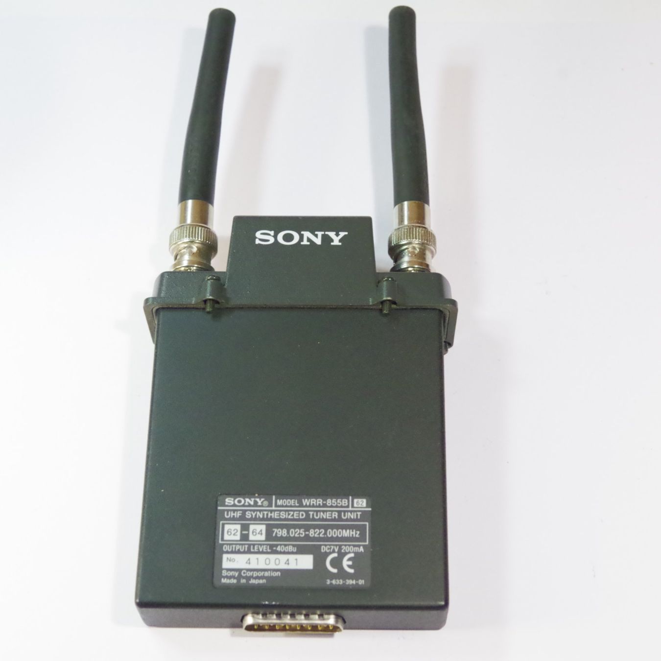 Sony Videocamere: Sony WRR-855B-62 UHF Synthesizer Tuner – Usato da Erlinsbach venduto da Yanny 1