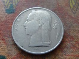 BELGIQUE  5  Francs  1949  (P)