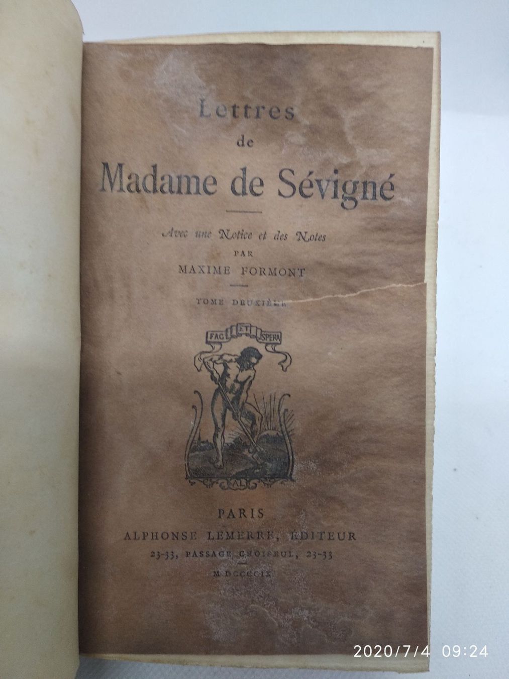 Bücher: MADAME DE SEVIGNE – Gebraucht aus Goldach von Gaip 3
