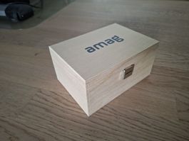 Holzbox Amag Deckeldose mit Metallverschluss 15 x 10 x 7.5cm