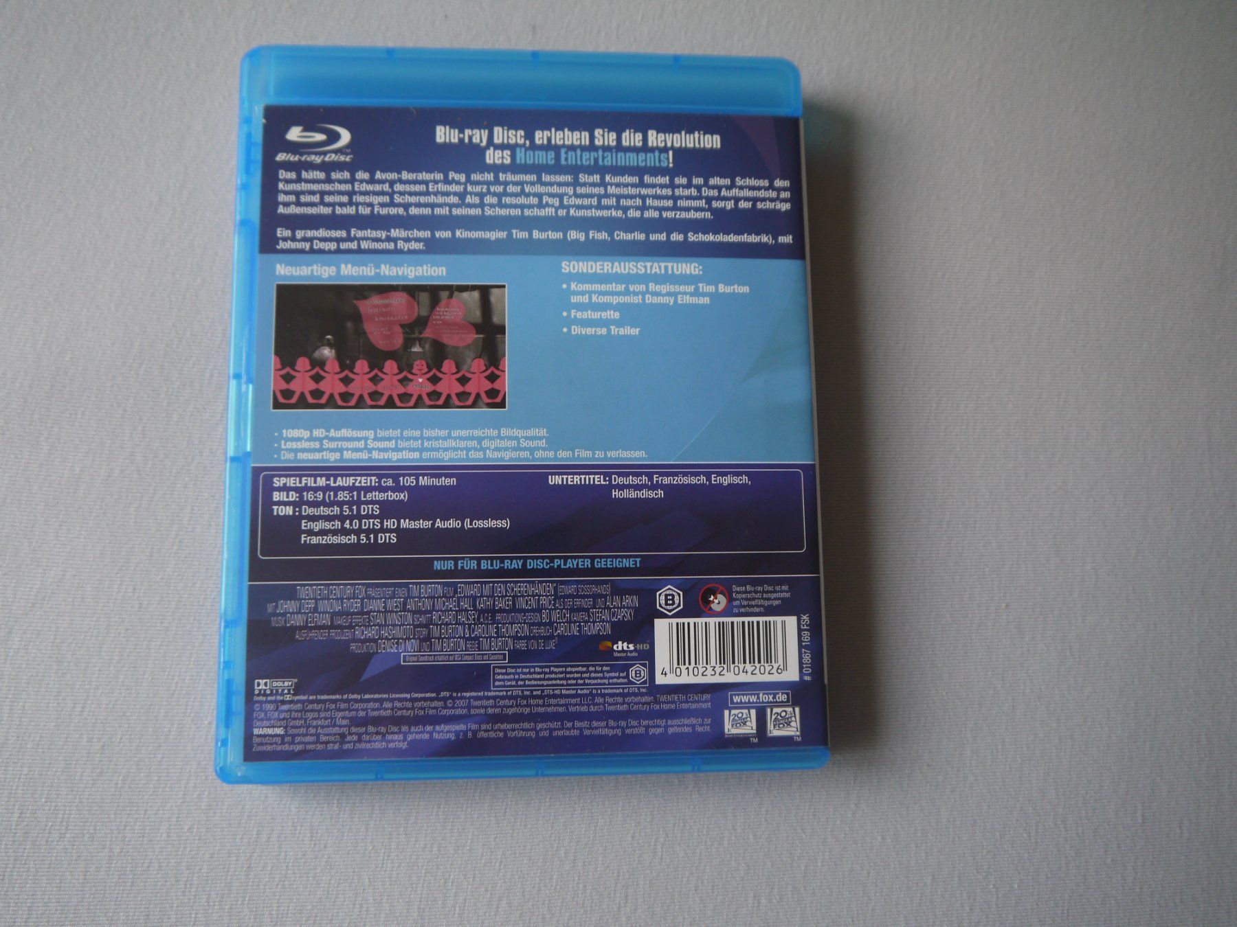 Alle DVDs: Edward mit den Scherenhänden(1990) - Johnny Depp – Gebraucht aus Hagendorn von Blaf 1