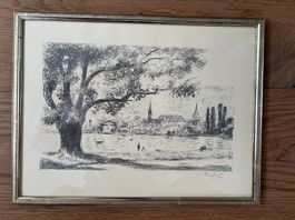 Lithographie von Theo Glinz