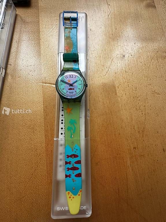 Swatch Orologi: Swatch-Uhr HOOKIPA 1992 – Nuovo (secondo la descrizione) da Birmensdorf ZH venduto da Broesli