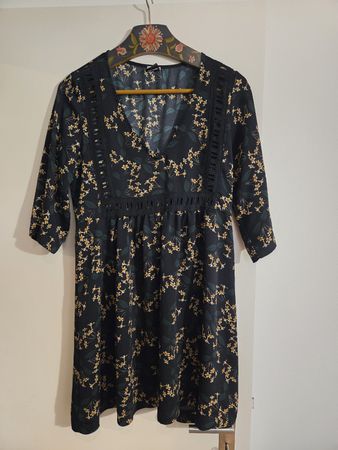 Jane Wood Tunika-Kleid, Grösse 3, Blumenmuster, Herbst Look!