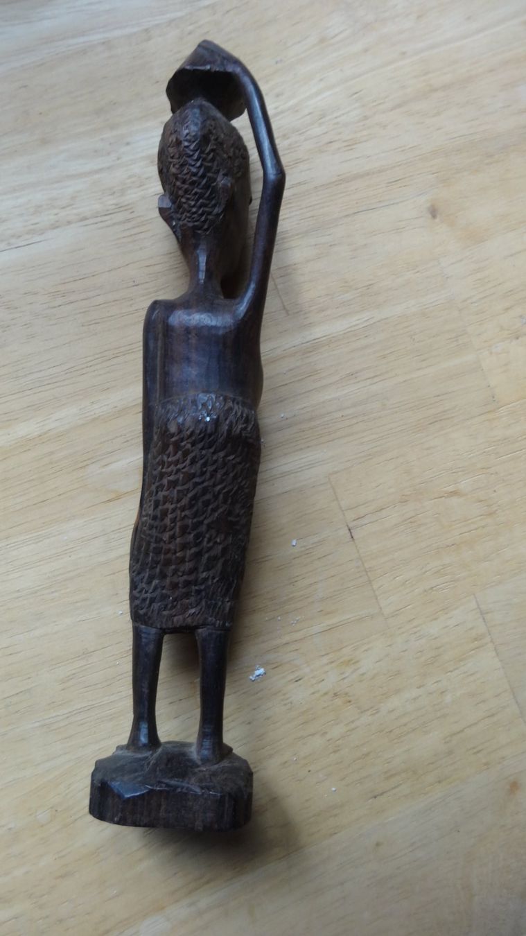 Figuren: Figurine femme africaine bois d'ébène h.22cm – Gebraucht aus Rebeuvelier von falcon58 2