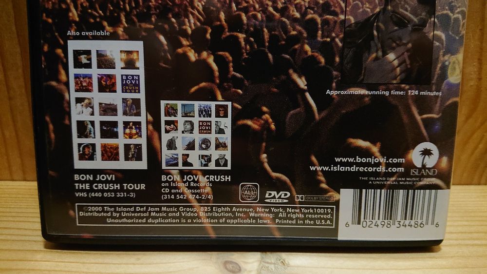 BON JOVI the Crush Tour auf DVD (Gebraucht) in Wilderswil für CHF 2 9
