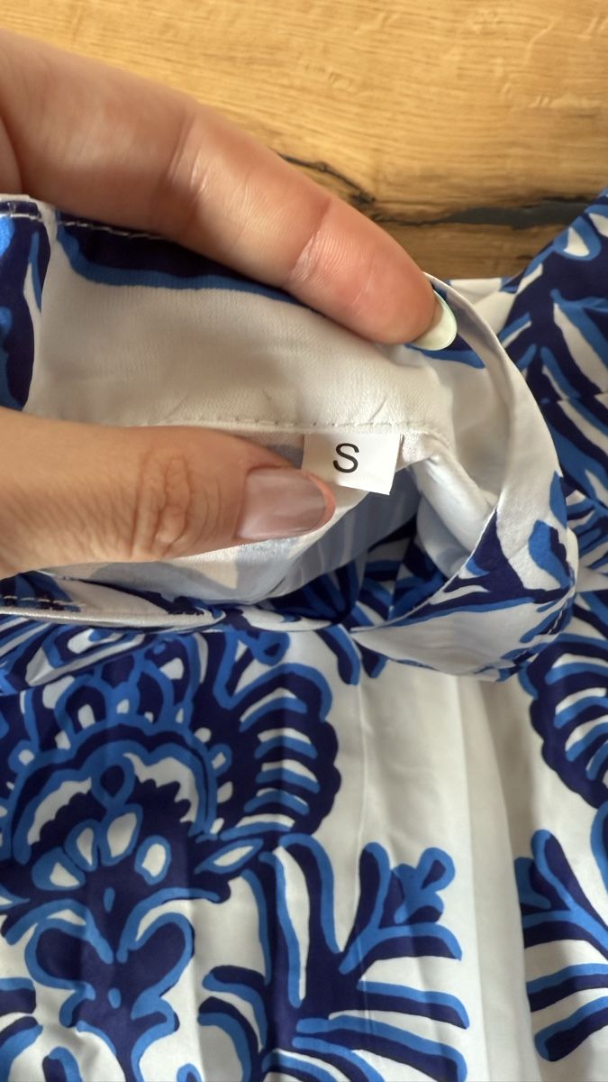 Camicette: Summer Blouse - Blue and White Pattern - Size S – Usato da St-Gingolph venduto da Ynatka 2