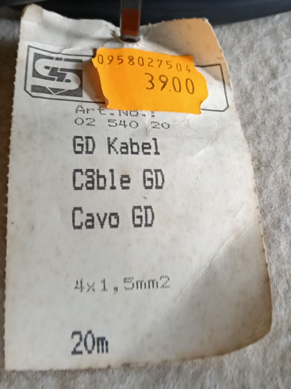 Kabel: Elektrokabel 4 x 1.5 mm2 – Neu (gemäss Beschreibung) aus Hagendorn von Versaboss 1