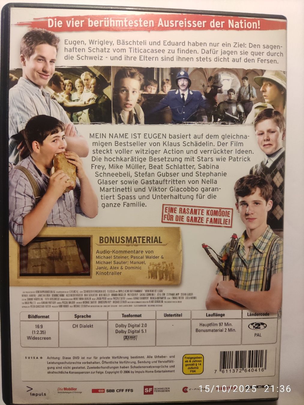 Tutti i DVDs: Mein Name Ist Eugen (DVD) – Usato da Basel venduto da Alacant 1