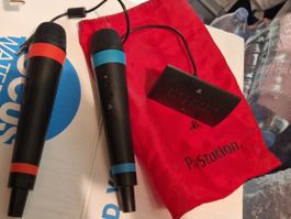 Singstar Mikrofone mit USB-Adapter für PlayStation