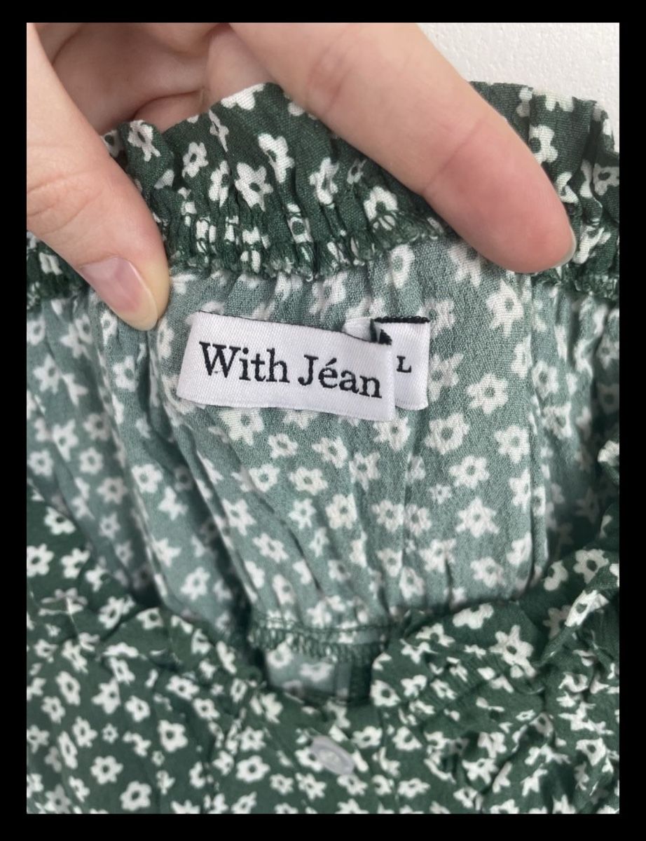 Vestiti: WITH JEAN Kleid Grün Blumenmuster – Usato da Luzern venduto da Fledermaus82 2
