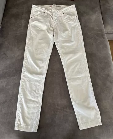 Damen Hose Please weiss Grösse Small guter Zustand