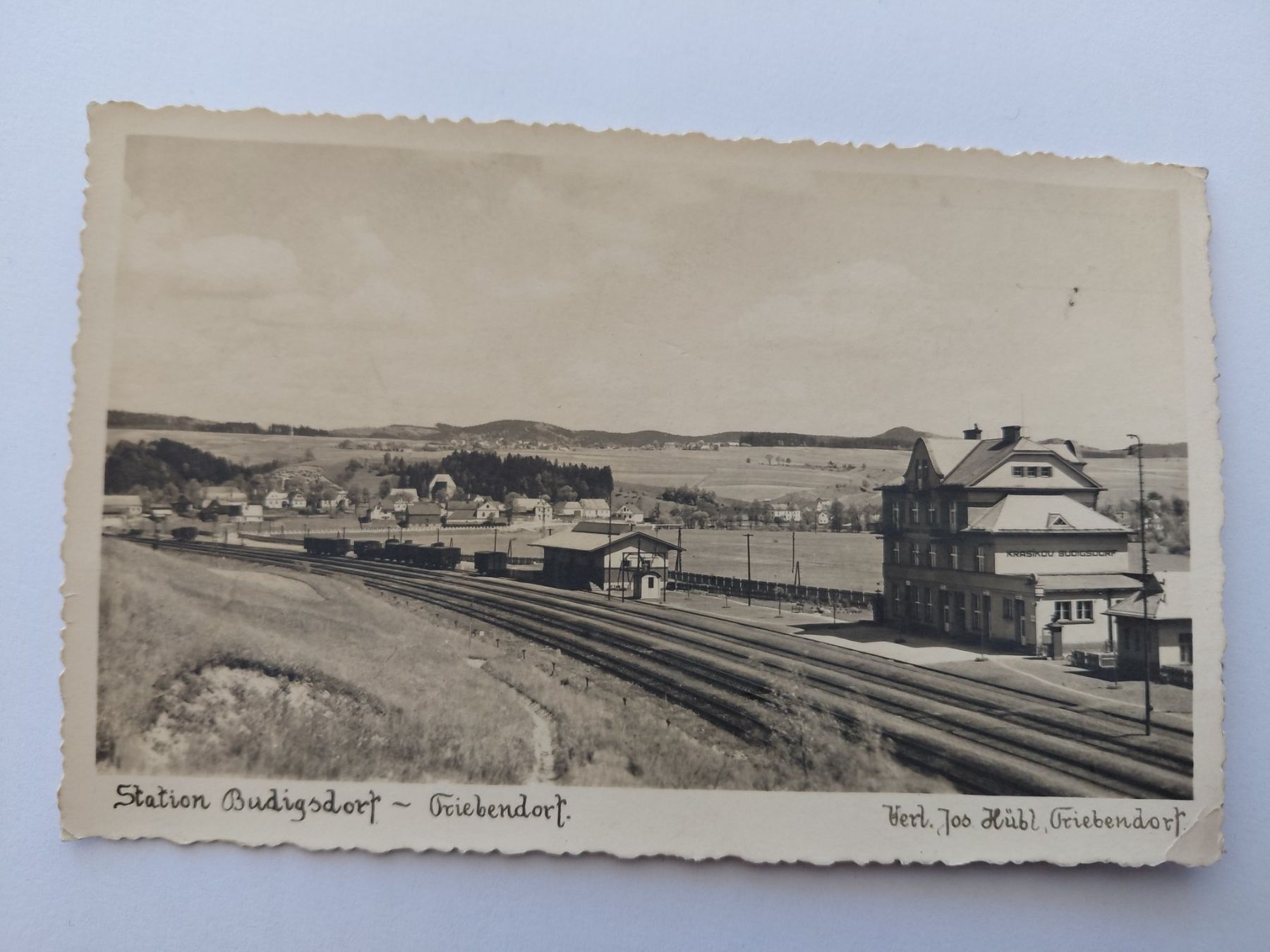 Cartoline postali: Alte Ansichtskarte Bahnhof Budigsdorf ~ Triebendorf – Usato da Wattwil venduto da yburgler