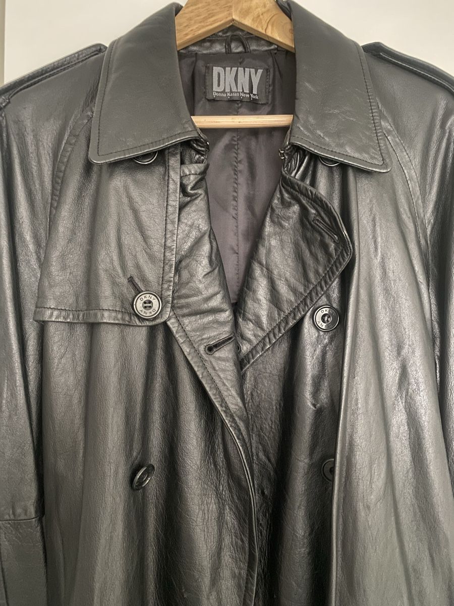 DKNY Cappotti: DKNY Ledermantel, klassischer Trenchcoat – Usato da Wetzikon ZH venduto da EAGLE_1981 7