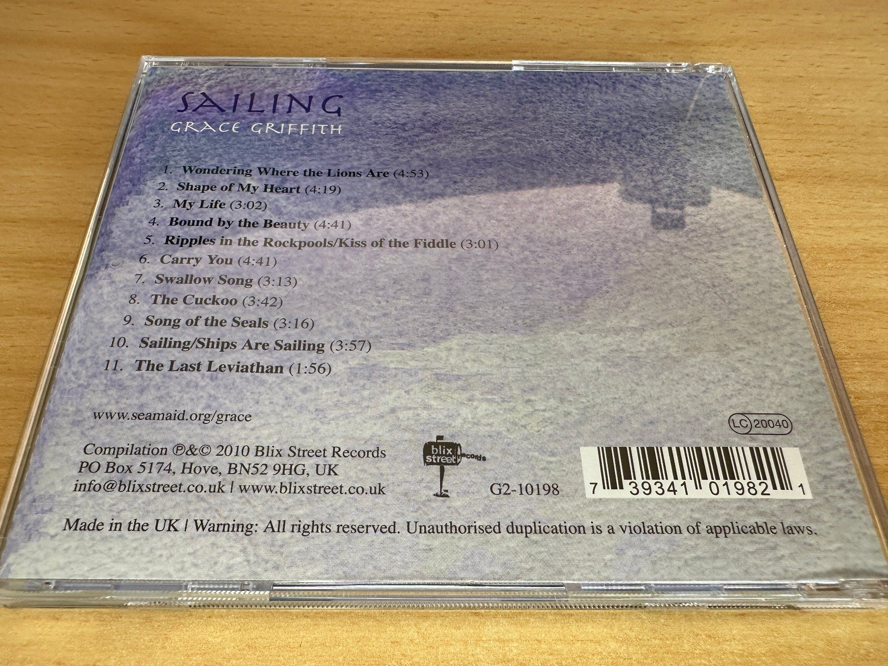 CD: Grace Griffith – Sailing – Usato da Rikon im Tösstal venduto da Alpenmutz 1