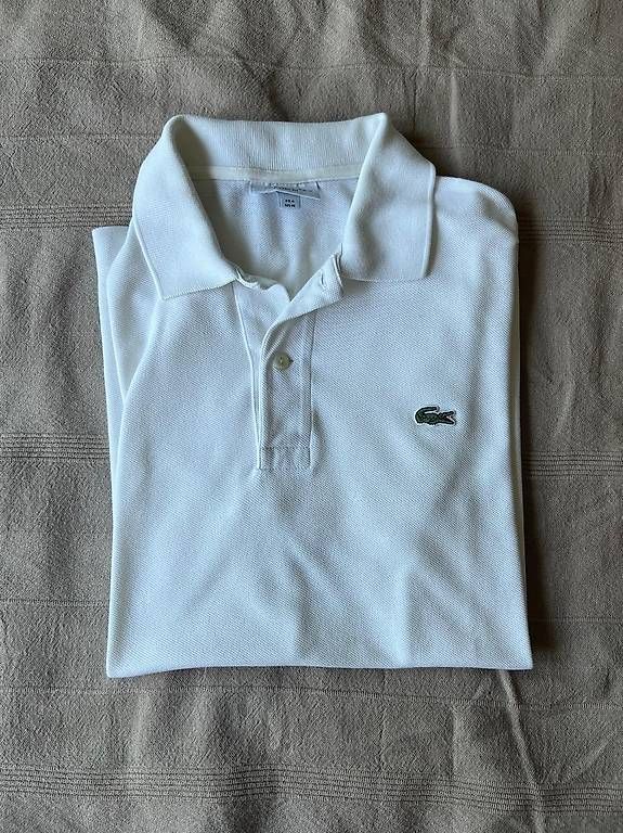 Magliette Polo: Polo Lacoste blanc classique – Usato da Genthod venduto da mar_g8vn