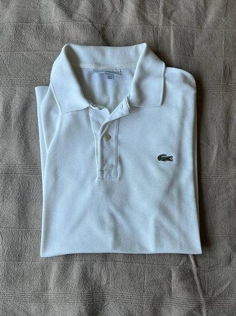 Polo Lacoste blanc classique