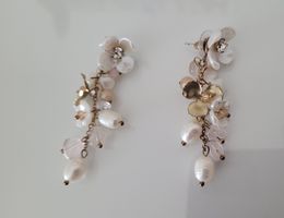 Ohrringe mit Blumen - sommerlich