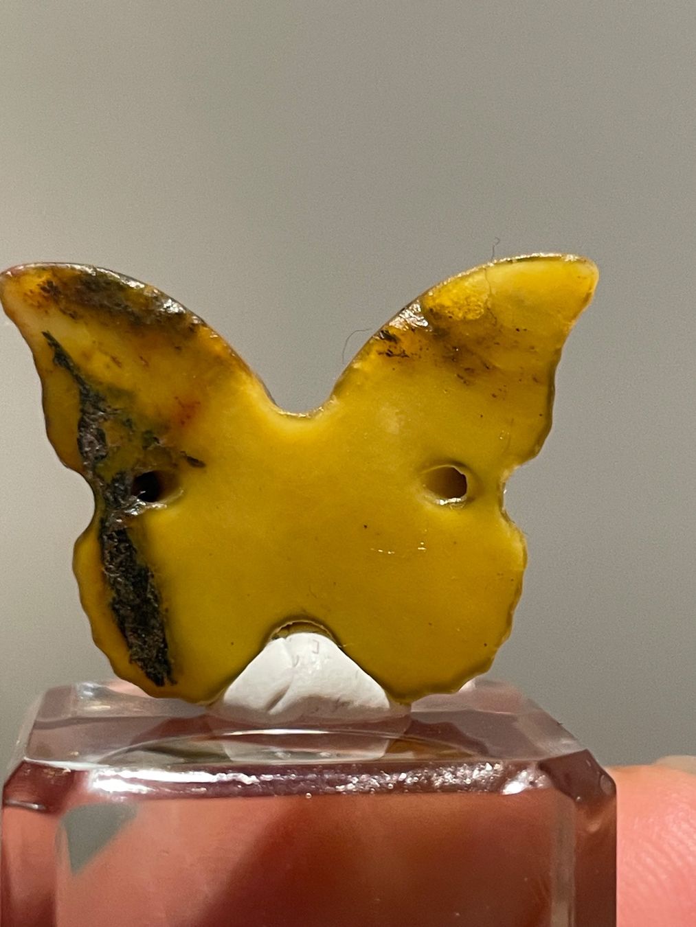 Anhänger: Echte chinesische -Jade Schmetterling Ca.2cm – Neu (gemäss Beschreibung) aus Schiers von sisikristall 2