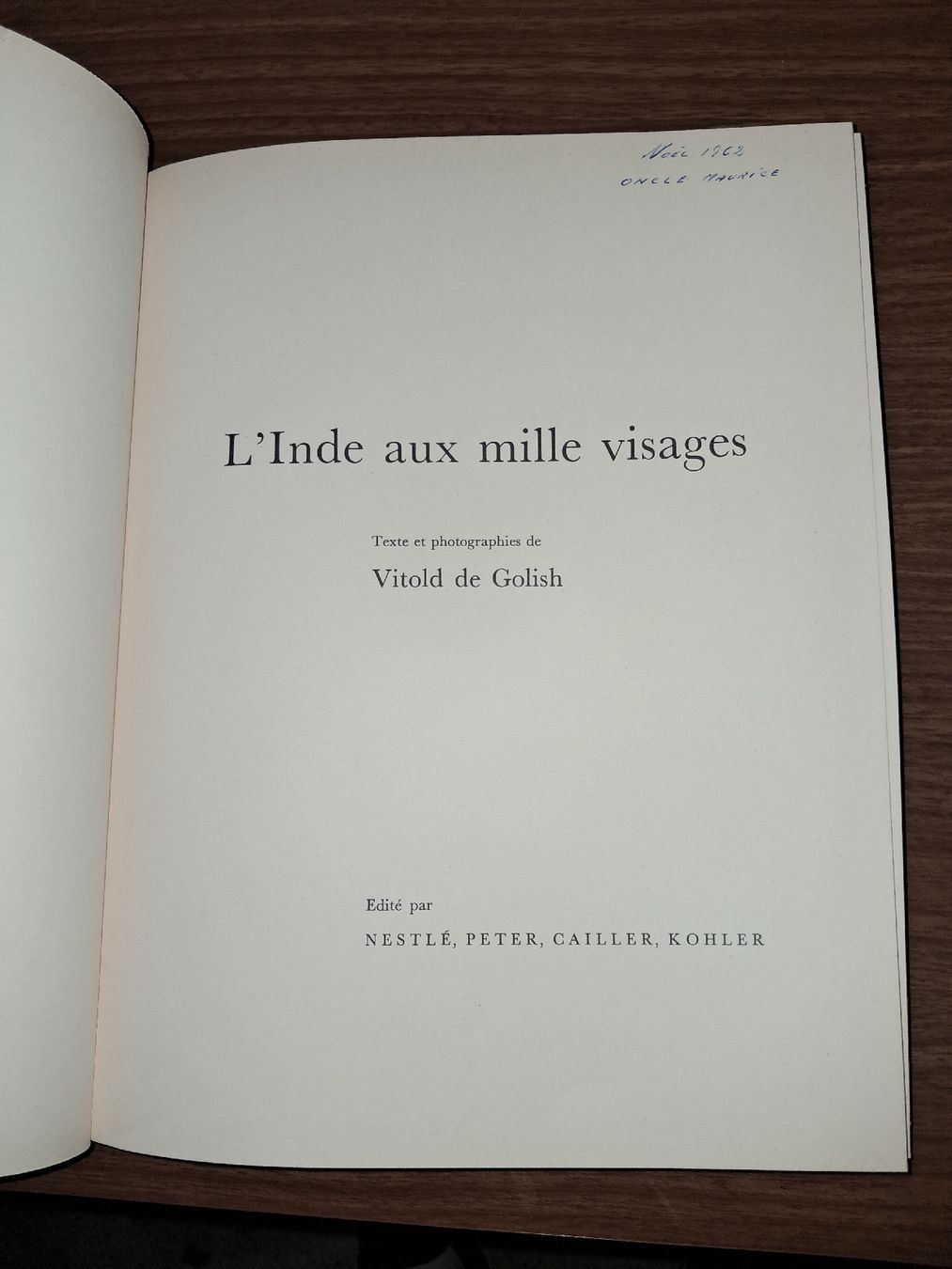 Libri: L'inde aux milles visages – Usato da Le locle venduto da juliensaran 1