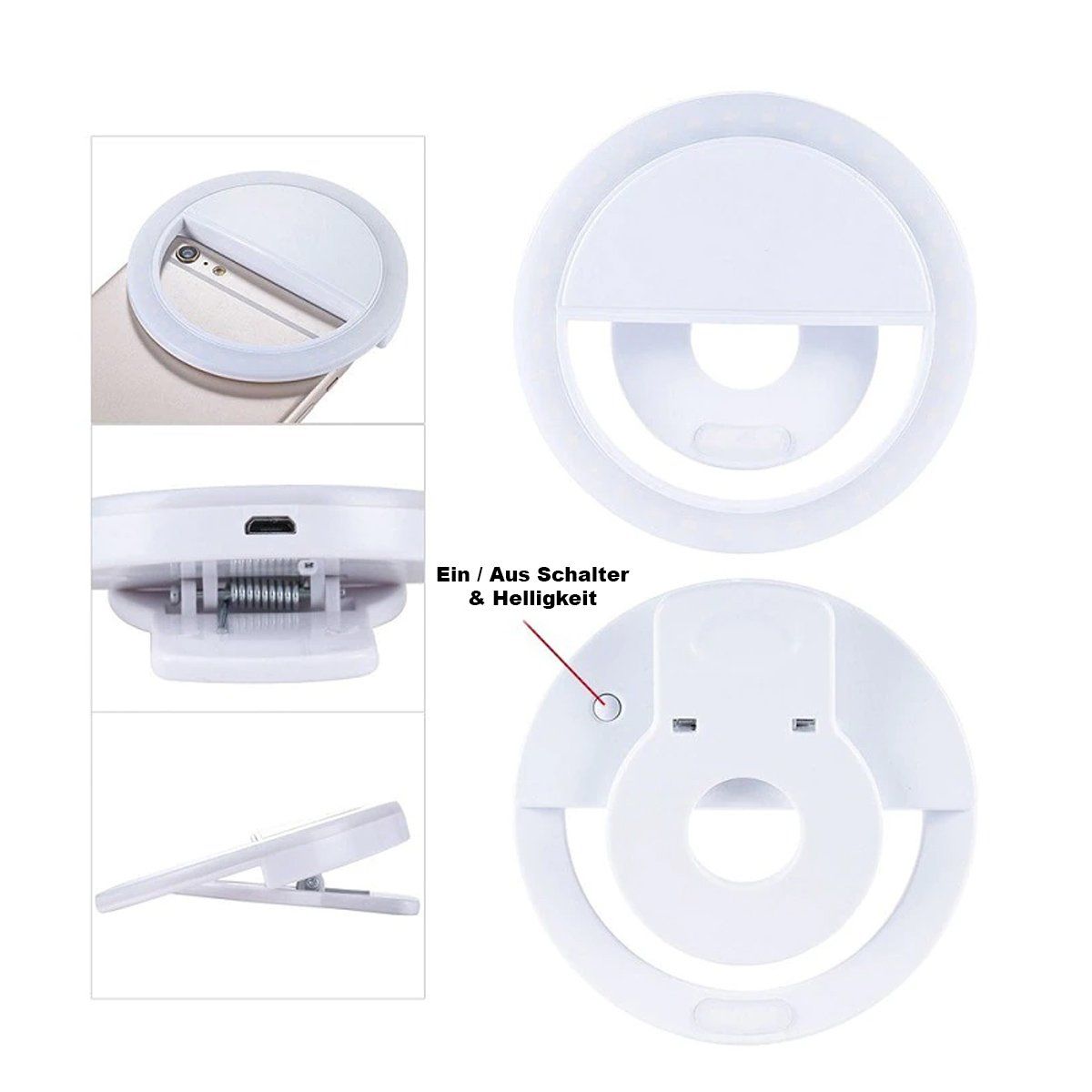 Lampen: Smartphone Selfie Ringlicht wiederaufladbar – Neu und originalverpackt aus Weinfelden von salehouse 2