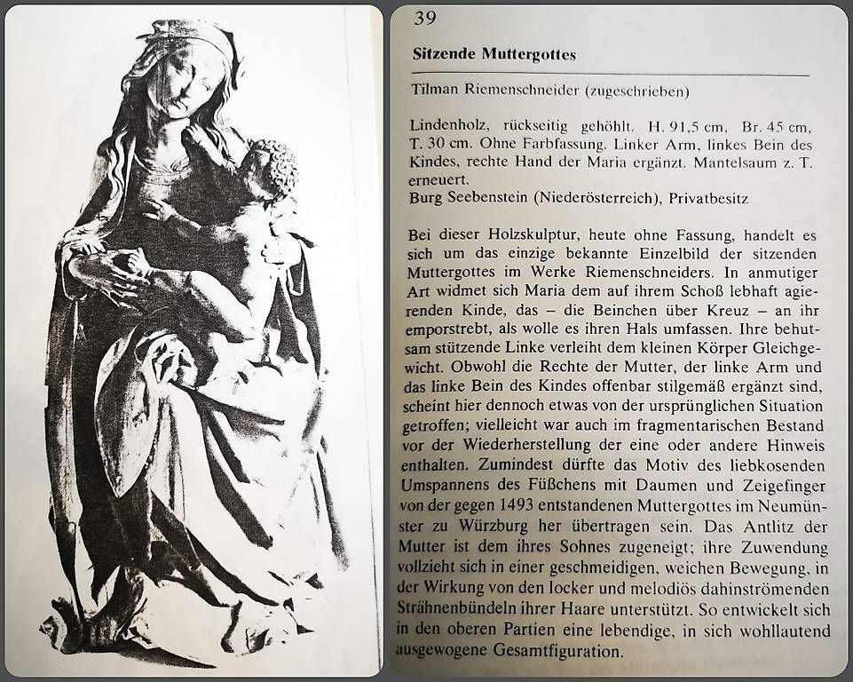 Sculture & Statue: Schnitzplastik Riemenschneider Madonna – Usato da Horn venduto da sniper0174 1
