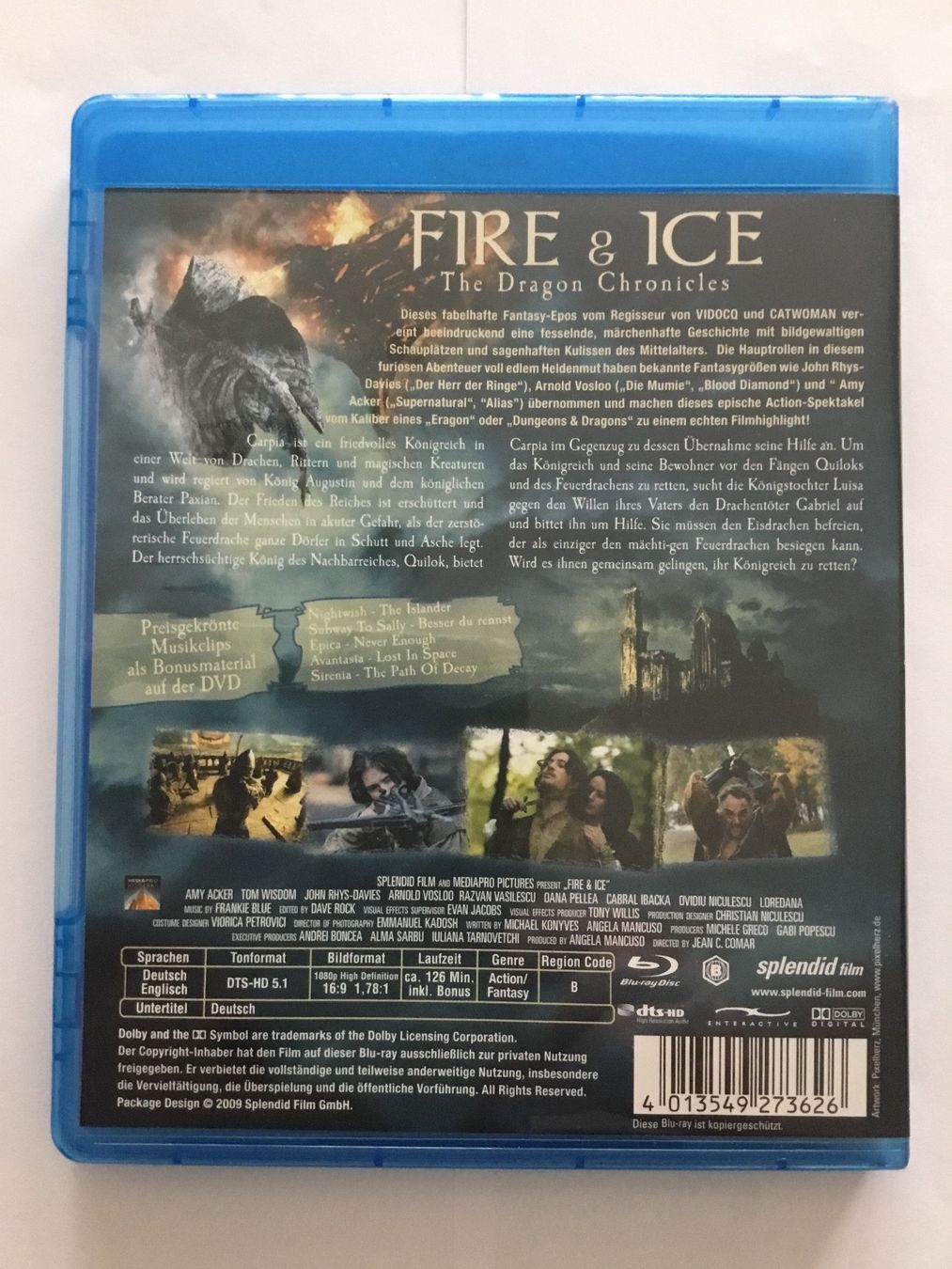 Tutti i DVDs: Fire & Ice The Dragon Chronicles Blu Ray sehr gut – Nuovo (secondo la descrizione) da Blauen venduto da berlingo65 1