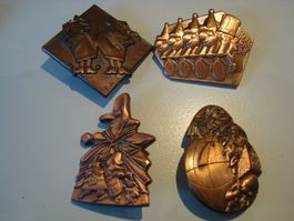 Plaketten Kupfer 1997,1998,1999,2000