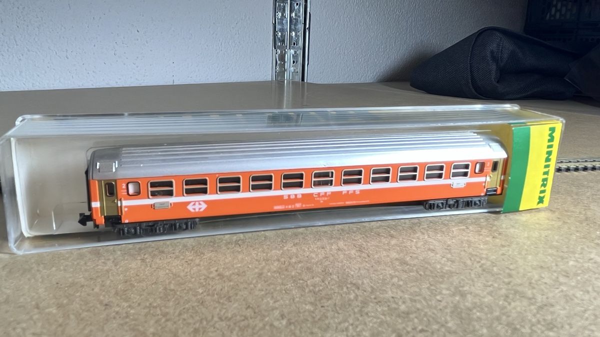 Trix Modellini di ferrovie: Minitrix 3067 SBB Liegewagen 2. Klasse Spur N – Nuovo (secondo la descrizione) da Windlach venduto da Kelebra