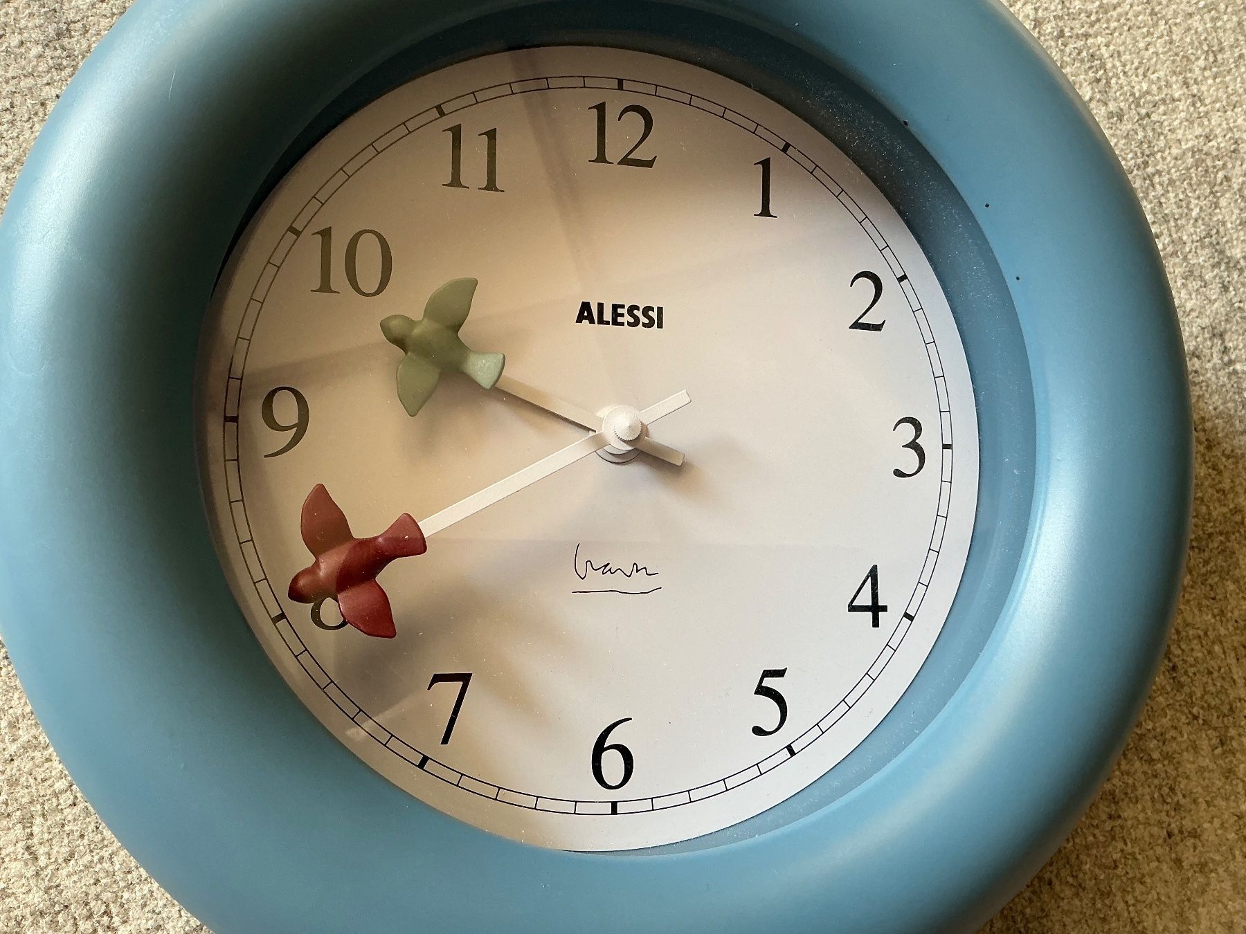 Alessi Orologi: Wanduhr Alessi mit Vögeln , – Difettoso da Jona venduto da Jancy60 4