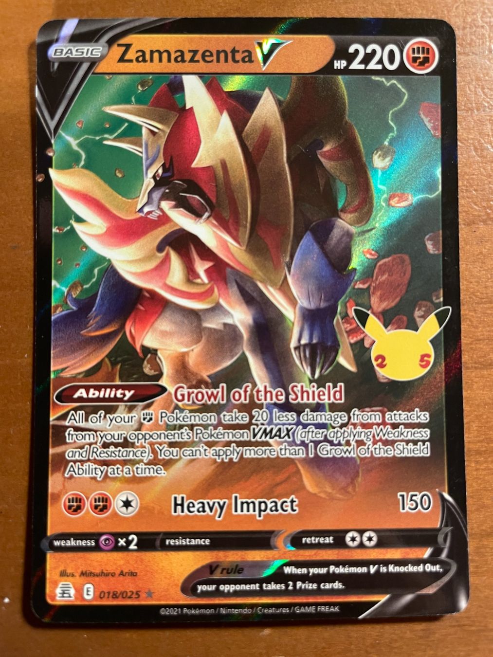Pokémon Carte collezionabili: Pokemon Zamazenta V (Versand gratis) – Nuovo (secondo la descrizione) da Chur venduto da Angerson