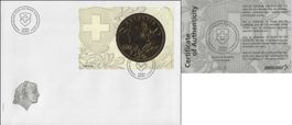 2013 Sonderblock Goldvreneli FDC illust. ohne Adresse (E6)