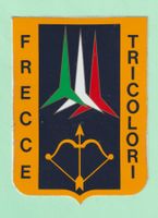 Ital.Luftwaffe Frecce Tricolori  Aufkleber PFEILE 10,4 x 7,6