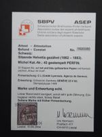 S Helv Zumstein Nr. 51 gestempelt Attest SBPV 600 Fr +