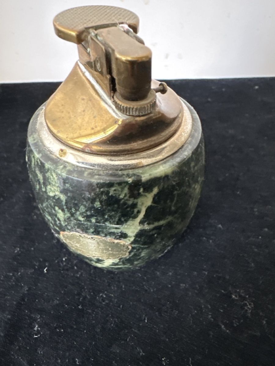 Accendini: Tischfeuerzeug Messing Marmor Vintage Retro – Usato da Zürich venduto da Chaeffeler 1