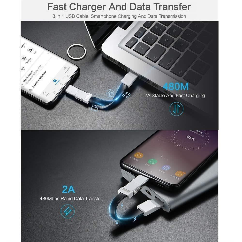 Cavi per trasmissione dati: 3 in1 USB Cable – Nuovo e nell'imballaggio originale da Novaggio venduto da Tom4ever 3
