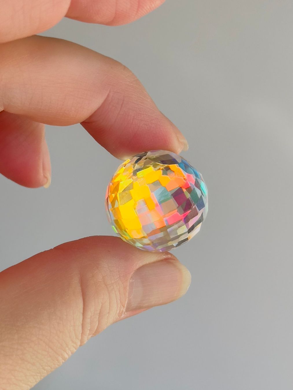 Pietre preziose: Rainbow Mystic 64,5ct Ball Shape Gemstone Certified – Nuovo e nell'imballaggio originale da Genève venduto da AWWA 4