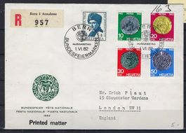 1962 Pro Patria ET. Einschreibebrief   15996