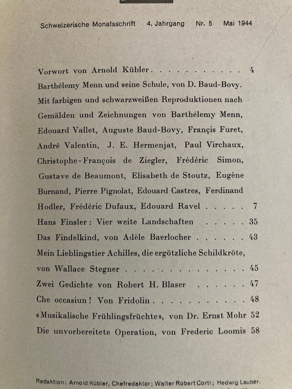 Zeitschriften & Magazine: Du (Mai 1944) – Gebraucht aus Richterswil von Nathan_adler 1