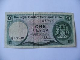 Royal Bank of Scotland 1 Pound 1972, P-336a,