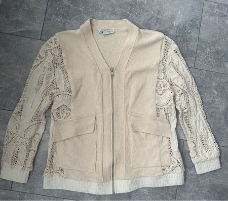 Zara Strickjacke, Häkel, Boho, ungetragen