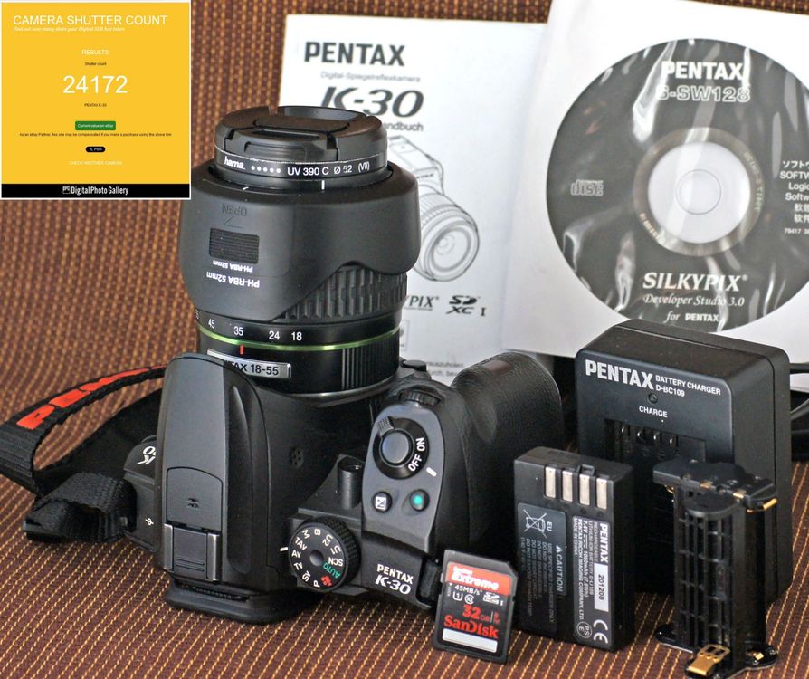 Pentax K30 mit 1855mm DA, 24`000 Fotos, AF defekt Kaufen auf Ricardo