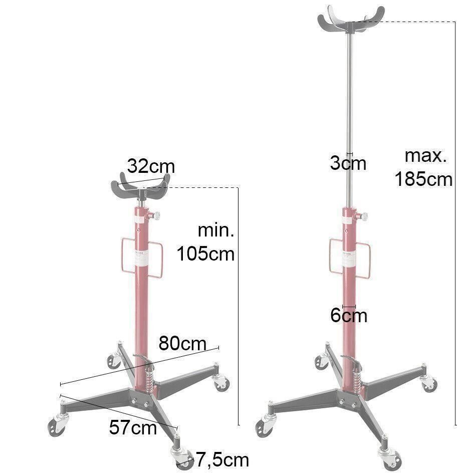 Piattaforme elevatrici & Crick: Arebos Getriebeheber 0,5T bis 185cm – Nuovo e nell'imballaggio originale da Bottighofen venduto da zaap 2