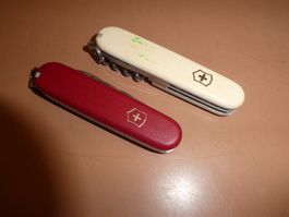 2 Taschenmesser Victorinox  Rot und Weiss gebraucht