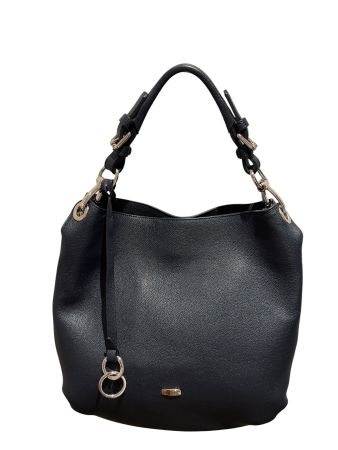 THE MANUAL CO. HOBO BAG TASCHE ECHT LEDER BLAU MEGA