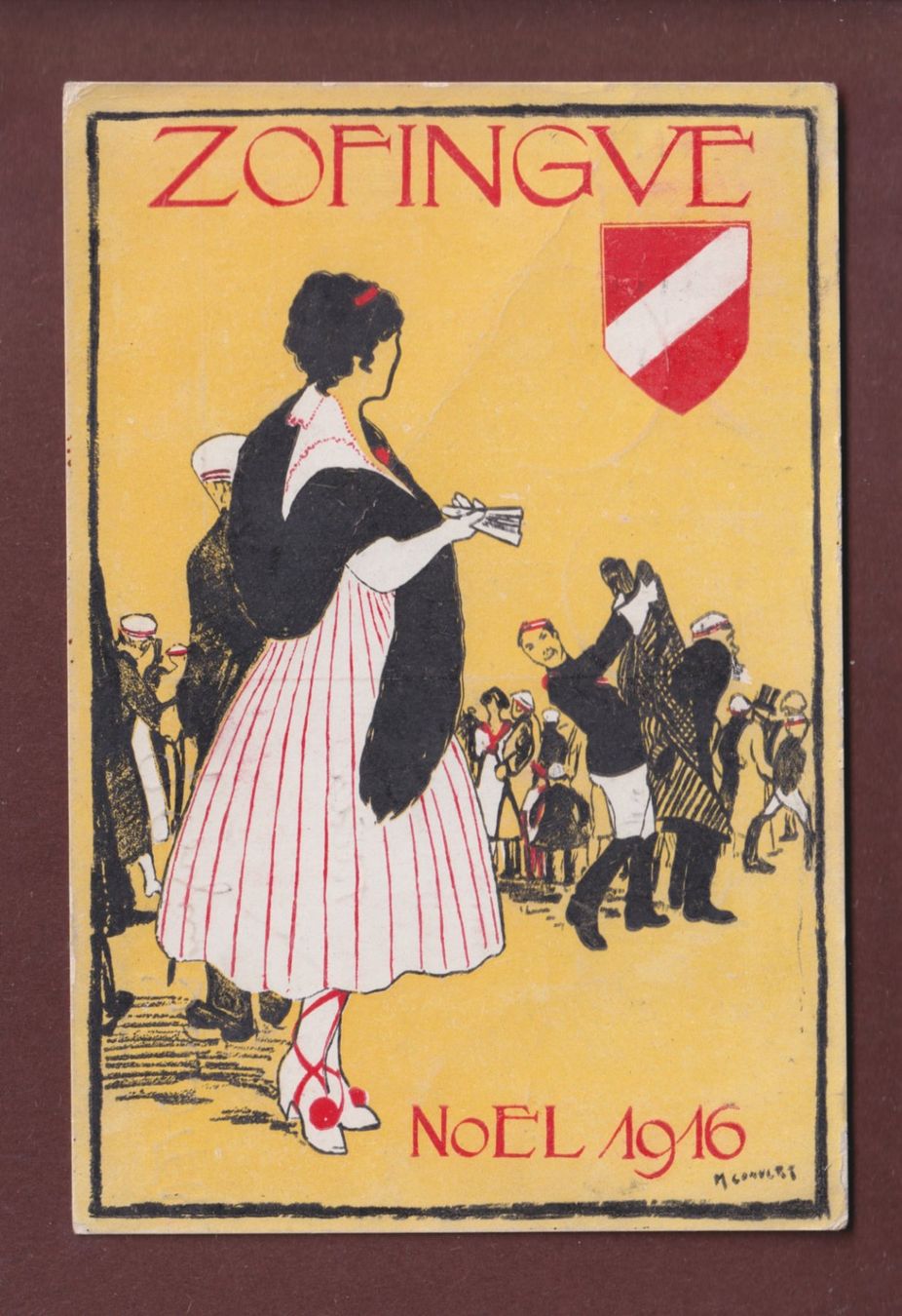 Cartoline postali: ZOFINGUE - Noël 1916 – Usato da Pully venduto da nicecards