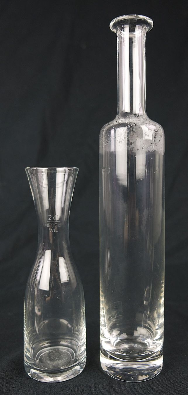 Glasi Hergiswil Caraffe: 4x Glas Karaffen, Krug, Flasche – Usato da Volketswil venduto da brockipfannenstil 2