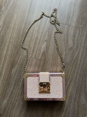 👛PINK AND GOLD GLITTERY BAG👛
