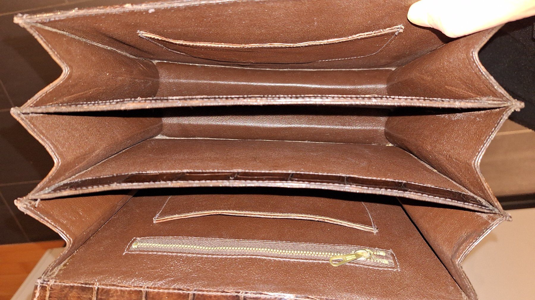 Borse da donna: Damen-Handtasche aus Krokodil-Leder – Nuovo (secondo la descrizione) da Urdorf venduto da Jeani_ 4